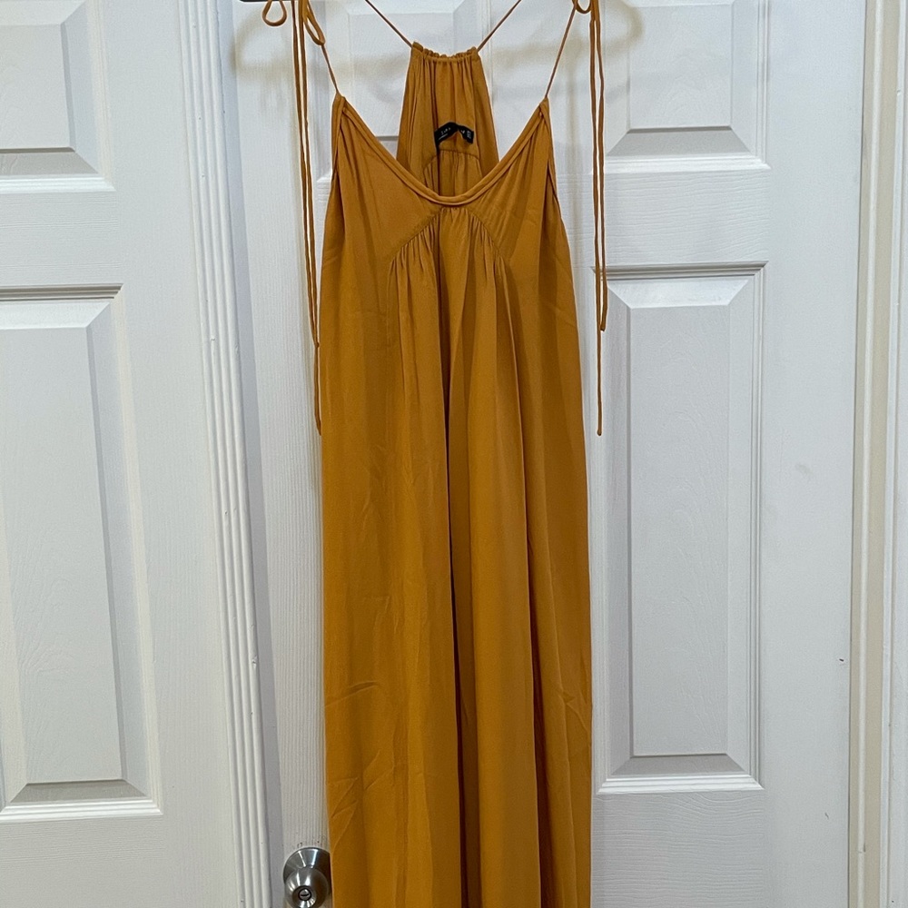 Zara viscose spaghetti strap dress
